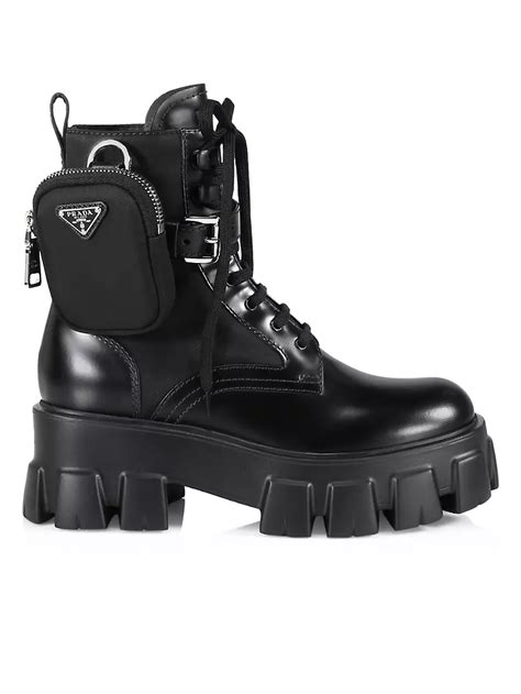 prada lugged sole boots|Prada Monolith 55 Leather Lug.